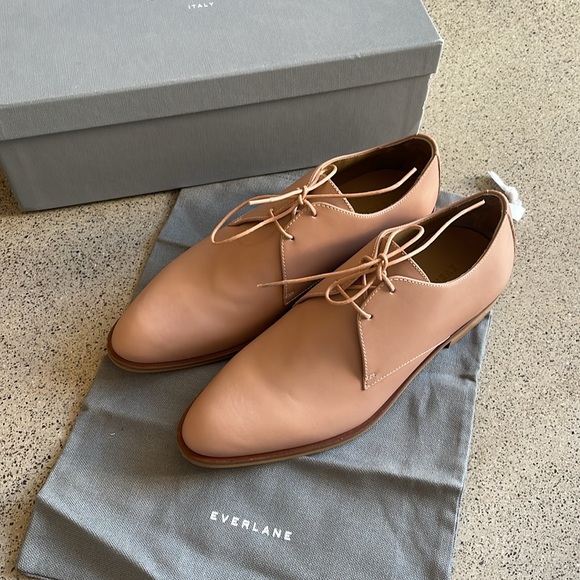 Everlane Leather Oxfords Size 7.5 New With Box And Dust Bag - Picture 10 of 13